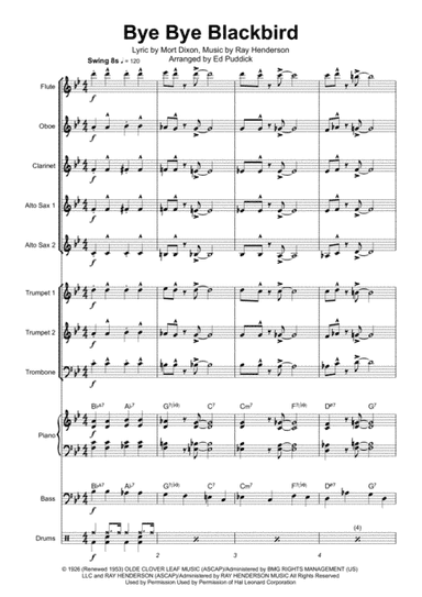 Bye Bye Blackbird (arr. Ed Puddick)