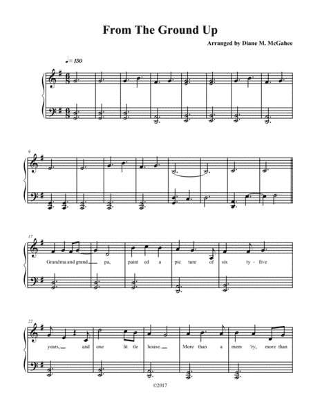 From The Ground Up (arr. Diane M. McGahee)