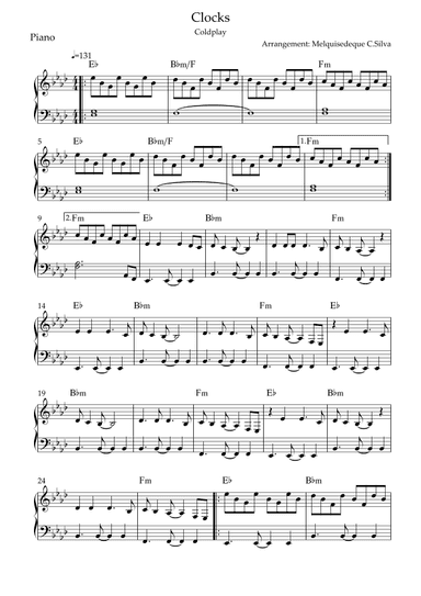 Clocks (arr. Melquisedeque Carvalho Silva)