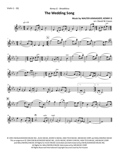 The Wedding Song (arr. David W. Cason)
