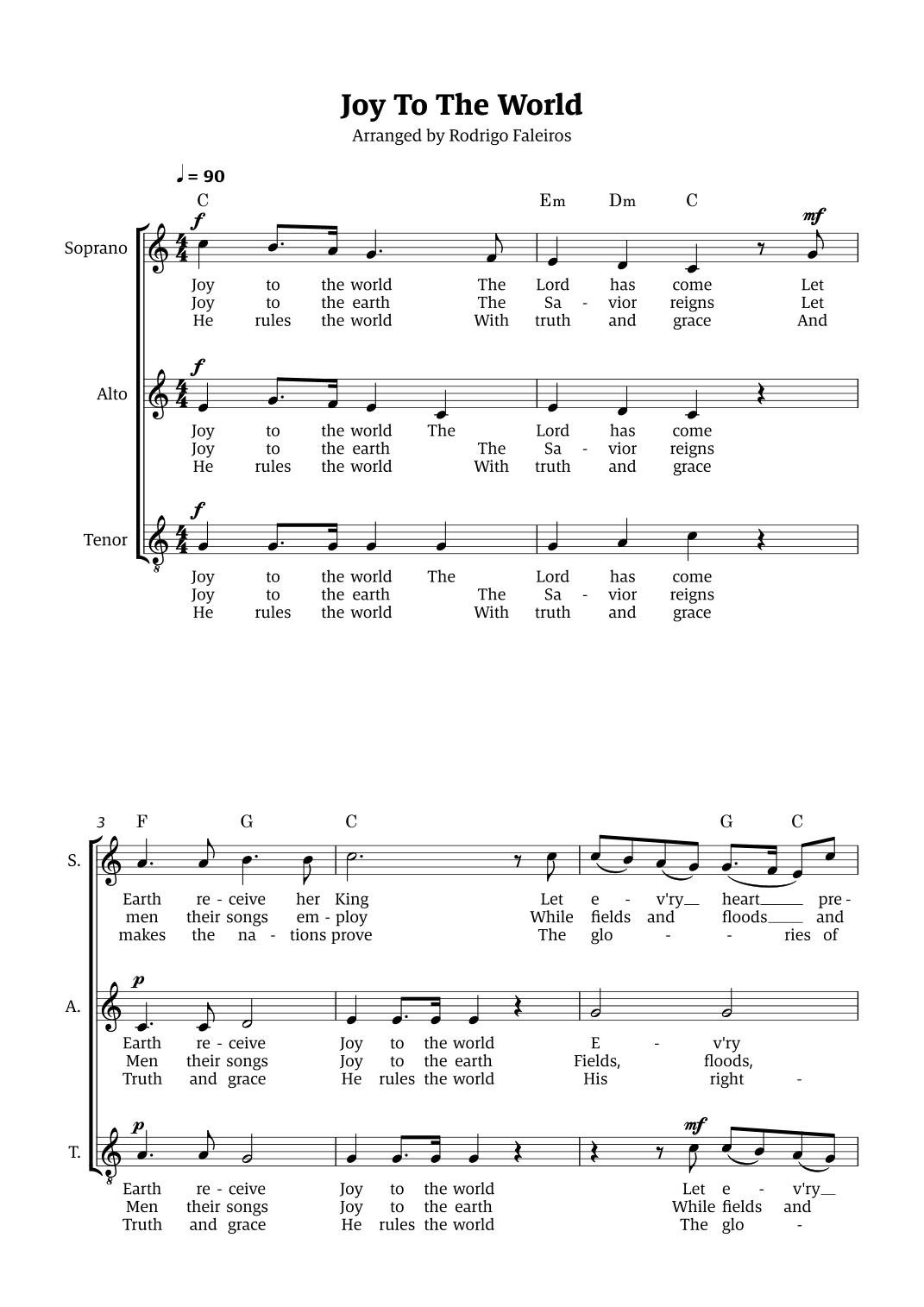 Joy To The World (arr. Rodrigo Faleiros)