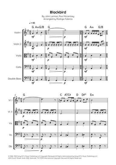 Blackbird (arr. Rodrigo Faleiros)