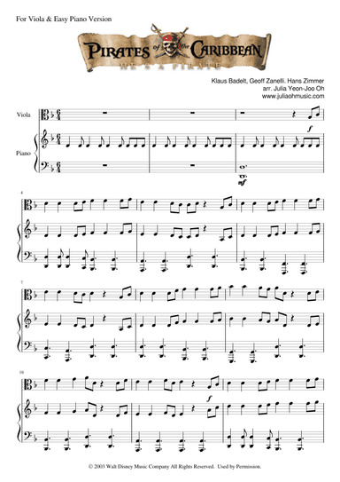 He's A Pirate (arr. Julia Yeon-Joo Oh)