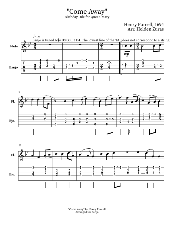 Ode for Queen Mary's Birthday (arr. Holden Zuras)