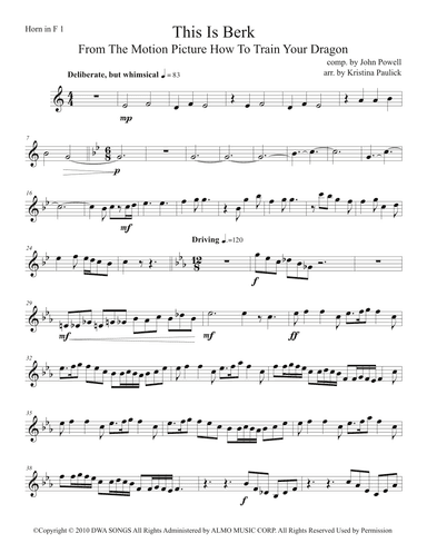 This Is Berk (arr. Kristina Paulick)