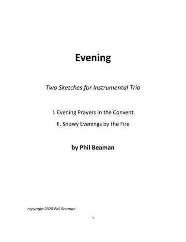 Evening-2 Sketches for Oboe Trio