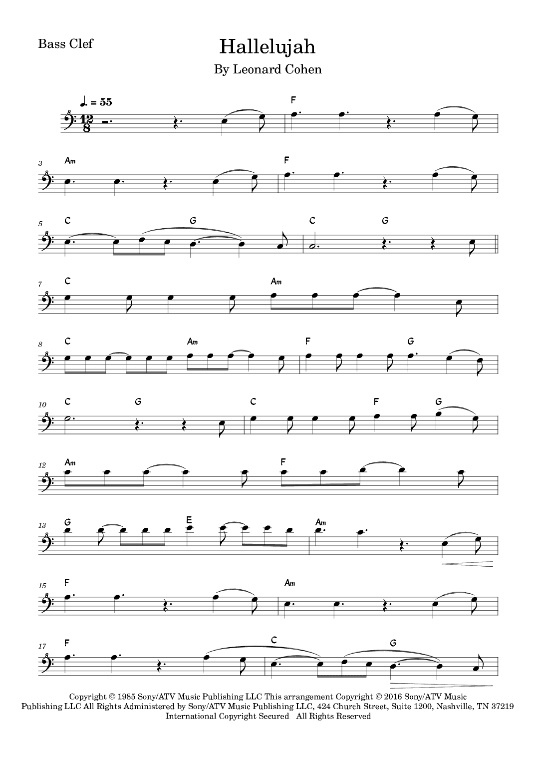 Hallelujah (arr. Fabio Eduardo de Oliveira)