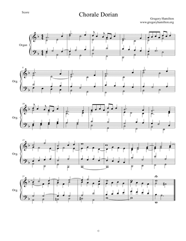 Three Modal Interludes for Organ