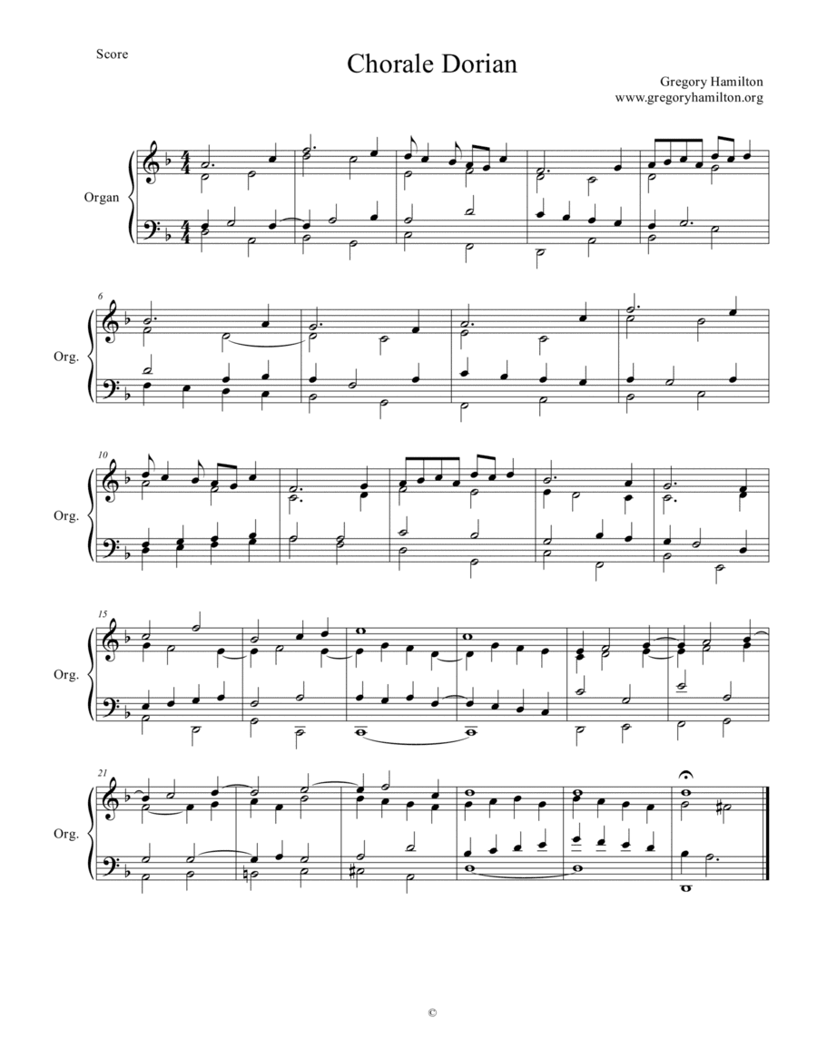 Three Modal Interludes for Organ