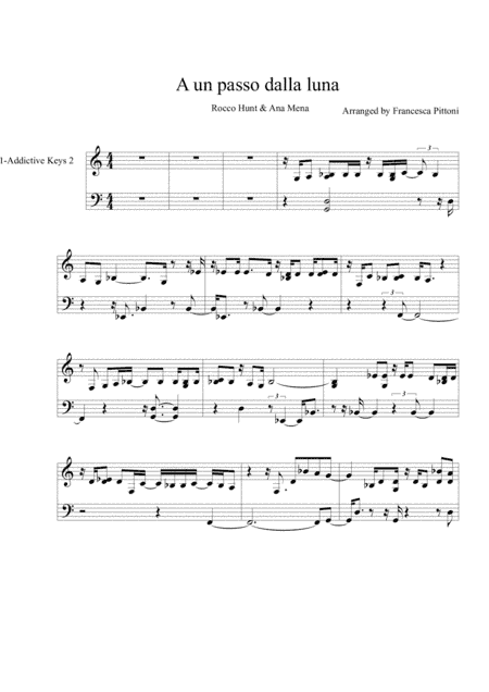 A Un Passo Dalla Luna (arr. Francesca Pittoni)
