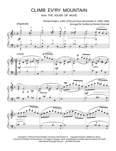 Climb Ev'ry Mountain (arr. Richard Giszczak)