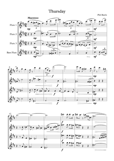 Thursday - Flute Quartet