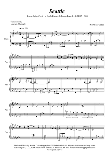 Seattle (arr. Maurizio Martinelli)