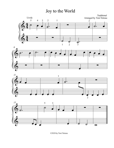 Joy to the World (arr. arranged by Toni Tetreau)