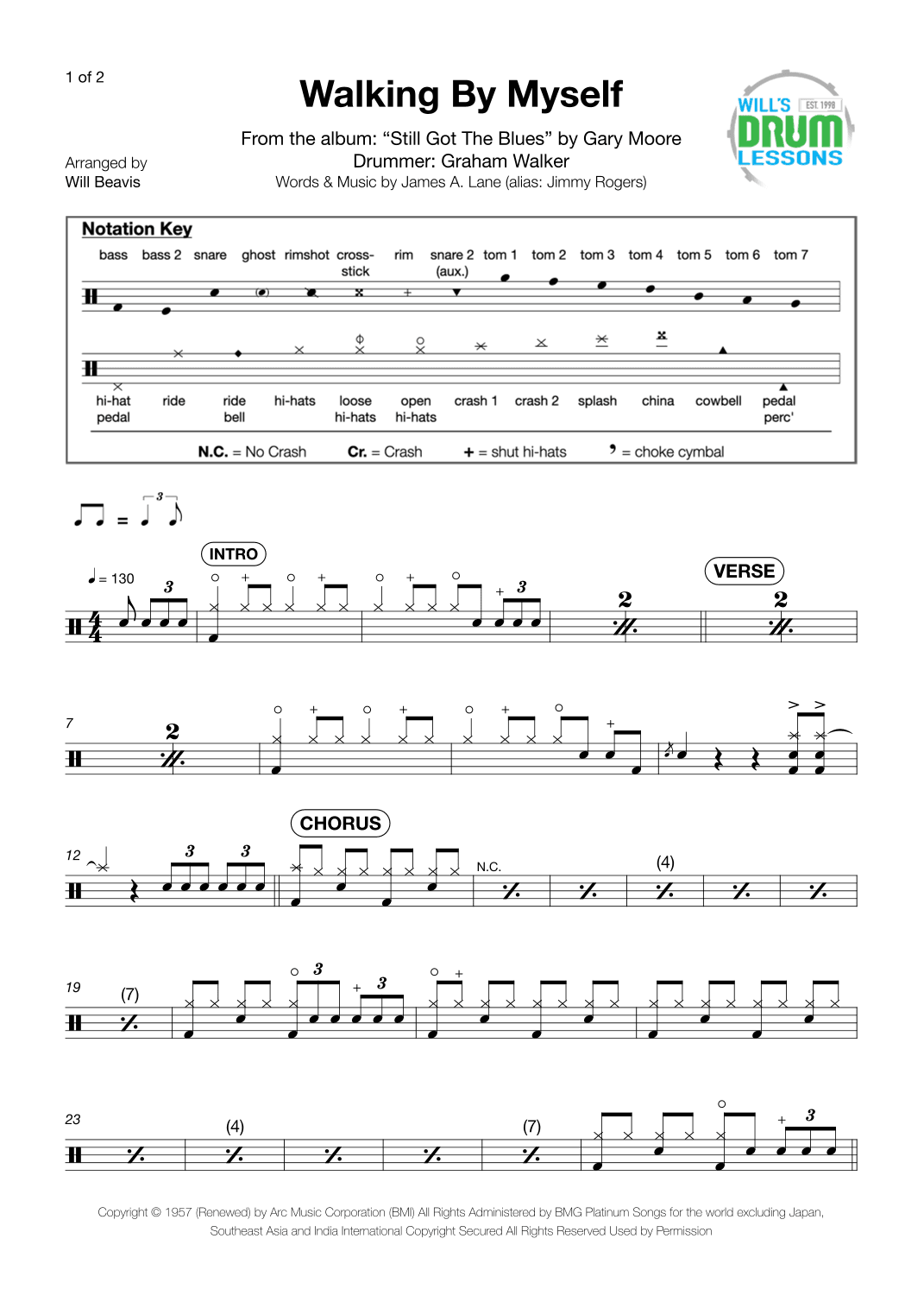 Walking By Myself (arr. Will Beavis)