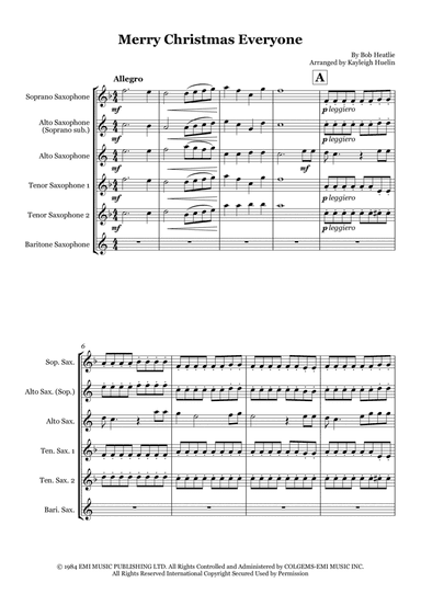 Merry Christmas Everyone (arr. Kayleigh Huelin)