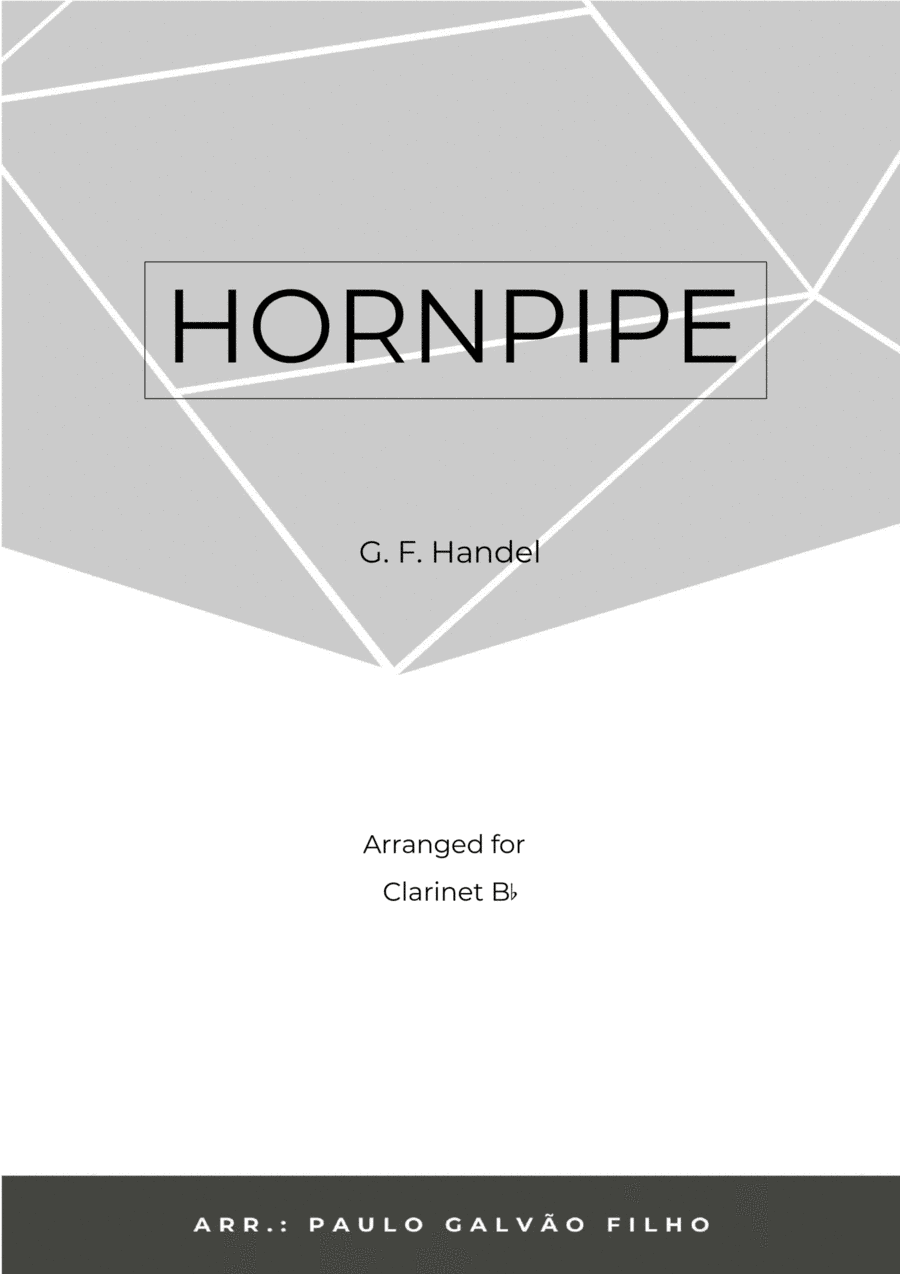 HORNPIPE - HANDEL – CLARINET SOLO (arr. Paulo Galvão Filho)