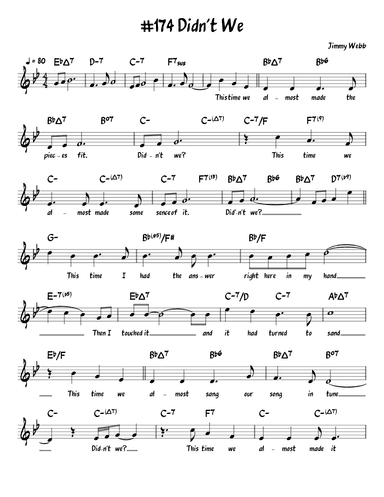 Didn't We (arr. John Fries)