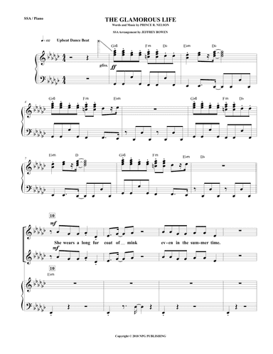 The Glamorous Life (arr. Jeffrey Bowen)