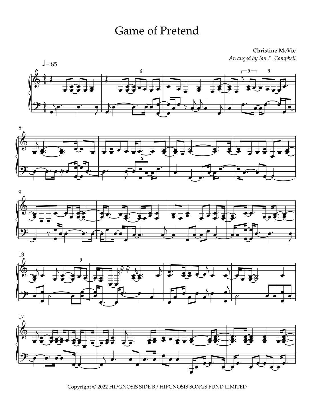 Game Of Pretend (arr. Ian P. Campbell)