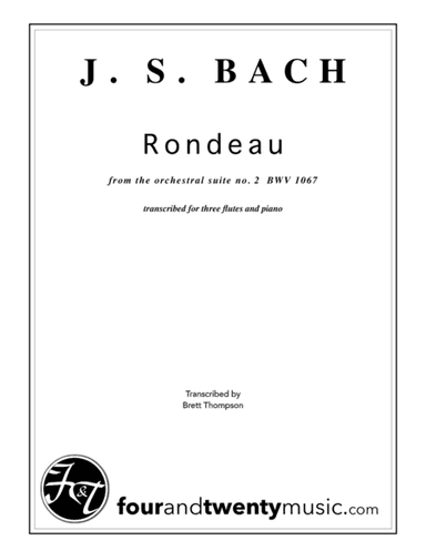 Rondeau (from Suite no 2) for 3 flutes and piano (arr. Brett Thompson)