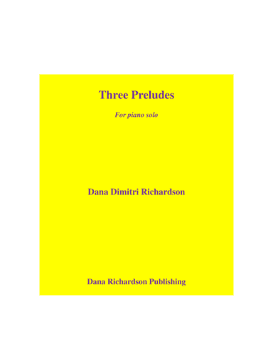 Three Preludes for piano solo