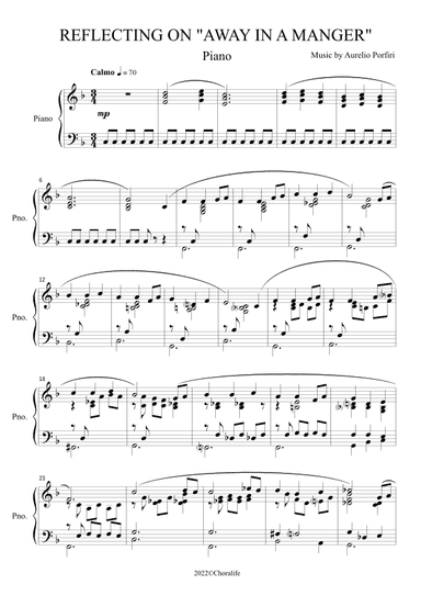 REFLECTING ON "AWAY IN A MANGER"