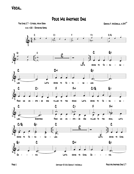 Pour me Another One (King David and his Troops) from "The Kings" - ACT 2:Song 6