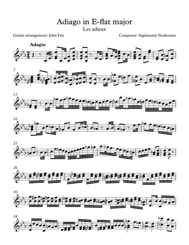 Les adieux (arr. John Trie)