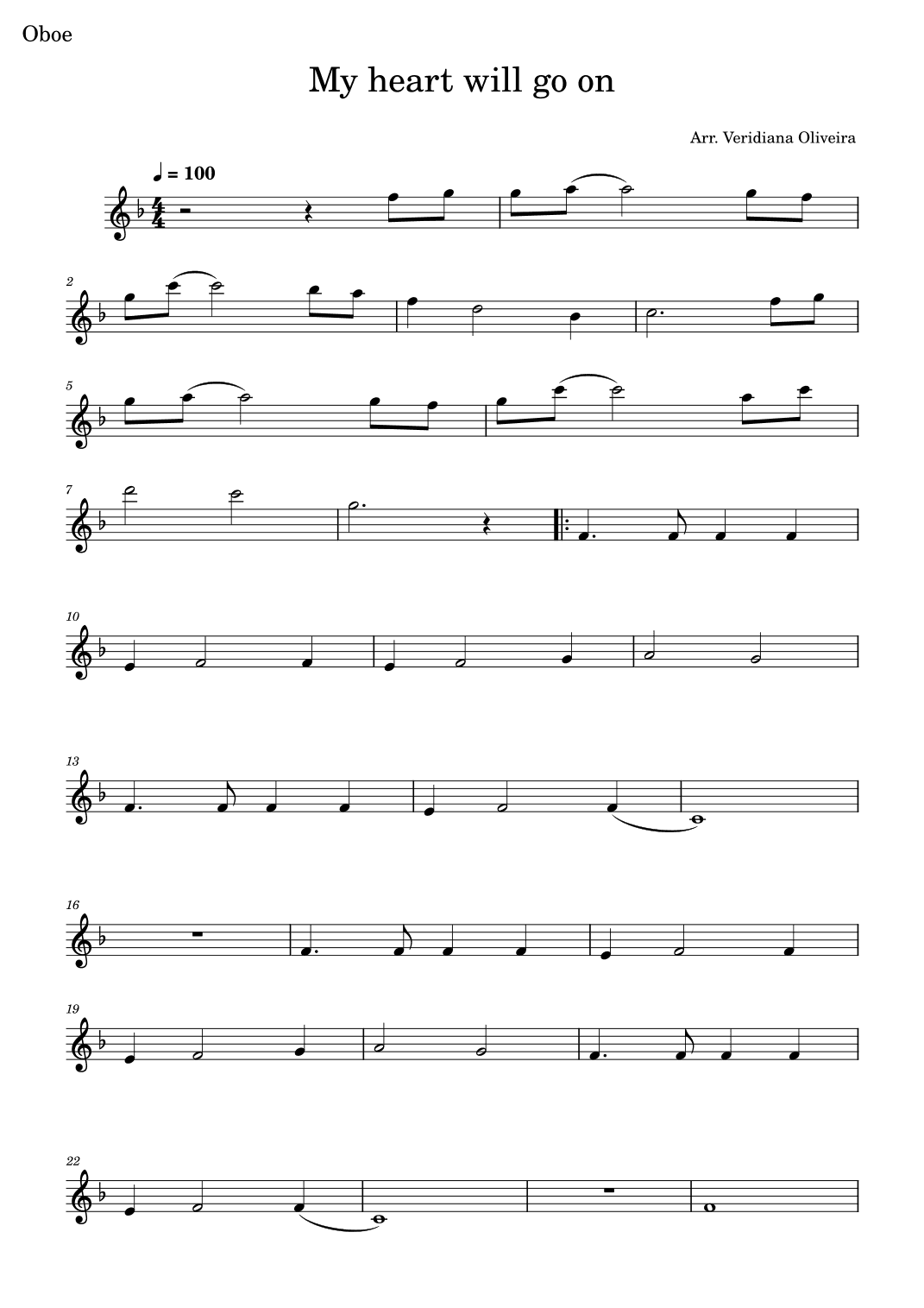 My Heart Will Go On (love Theme From 'titanic') (arr. Veridiana Oliveira)