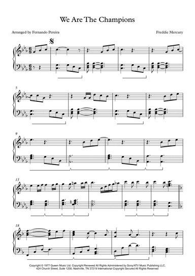 We Are The Champions (arr. Fernando Pereira)