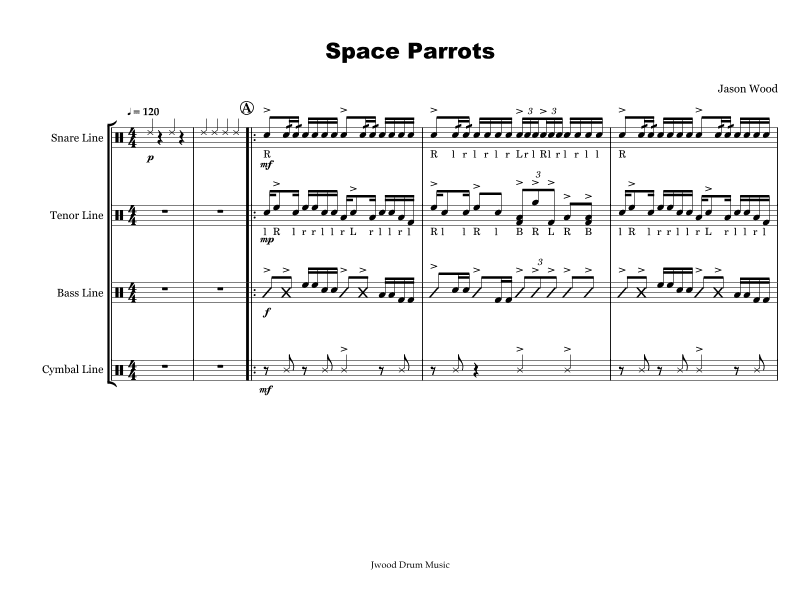 Space Parrots (Drumline Cadence)