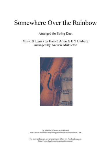 Over The Rainbow (arr. Andrew Middleton)