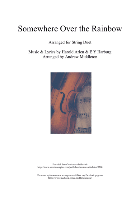 Over The Rainbow (arr. Andrew Middleton)
