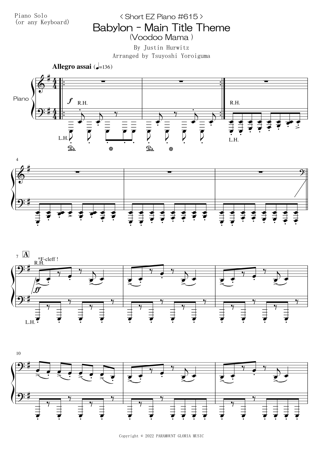 Babylon - Main Title Theme (arr. Tsuyoshi Yoroiguma)