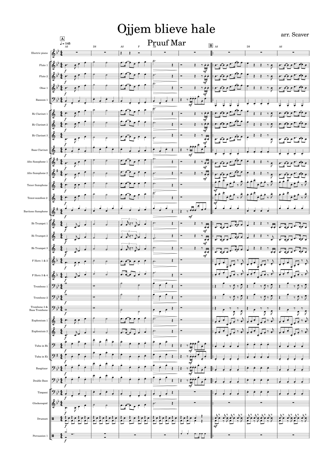 Ojjem Blieve Hale (arr. Scaver)