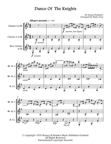 Dance Of The Knights (arr. Emily Gray)