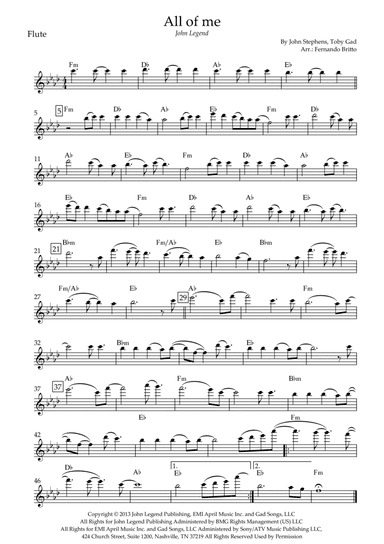 All Of Me (arr. Fernando Britto)