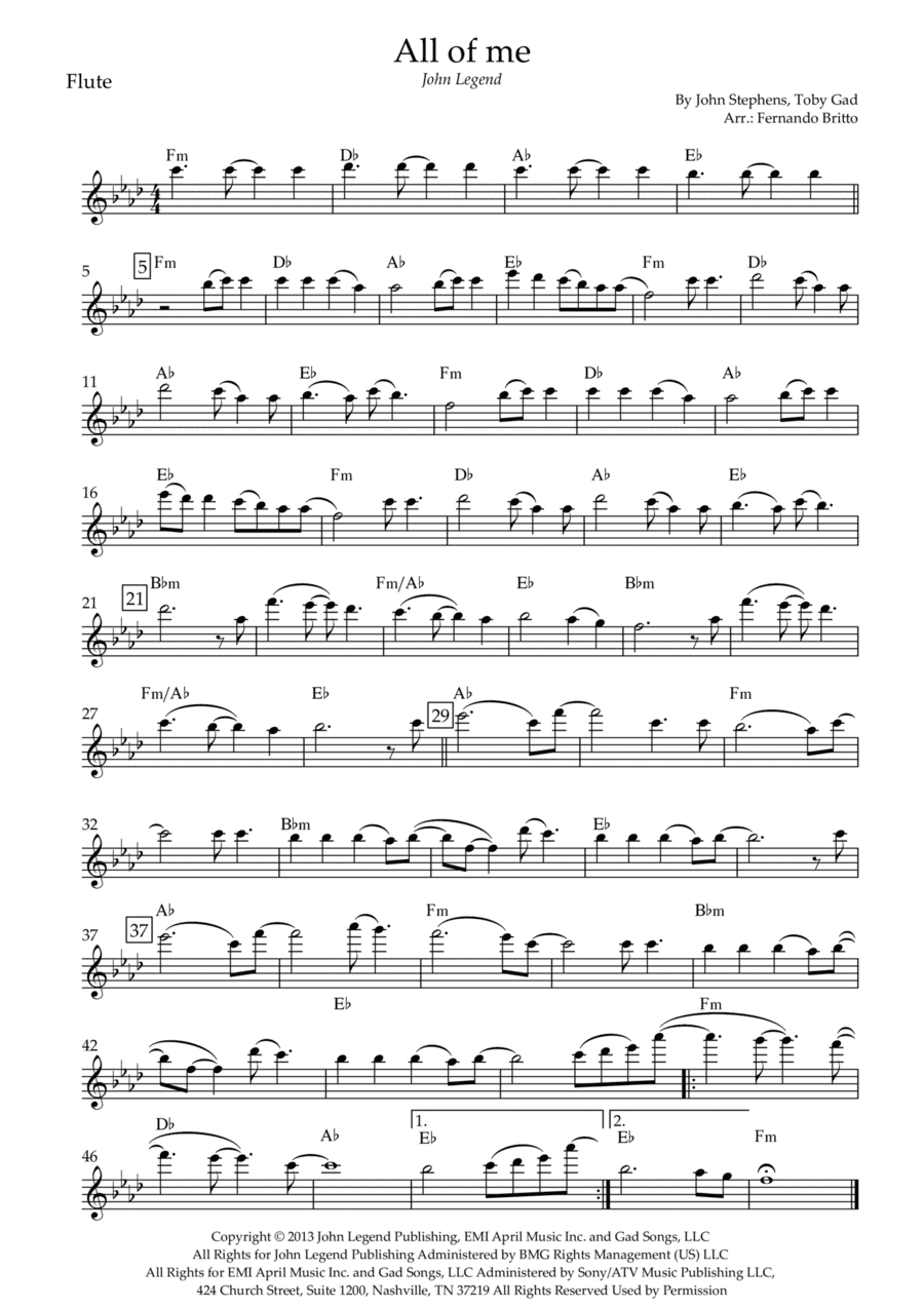 All Of Me (arr. Fernando Britto)