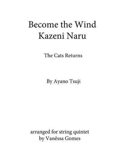 Kazeni Naru (arr. Vanêssa Gomes)