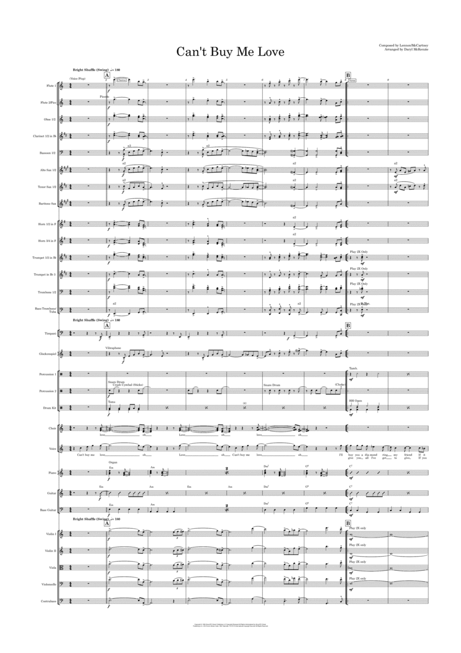 Can't Buy Me Love (arr. Daryl McKenzie)