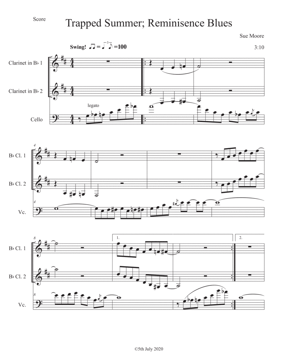 Trapped Summer, Reminiscense Blues