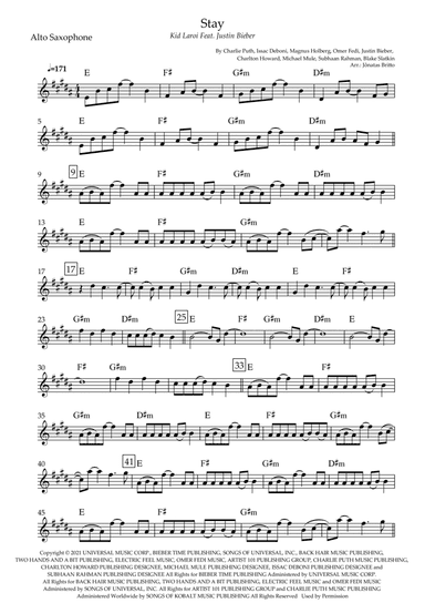 Stay (arr. Jônatas Britto)