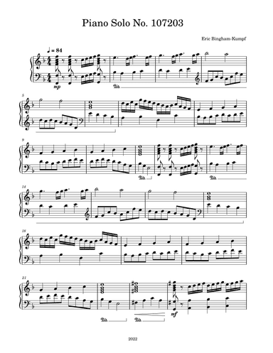 Piano Solo No. 107203