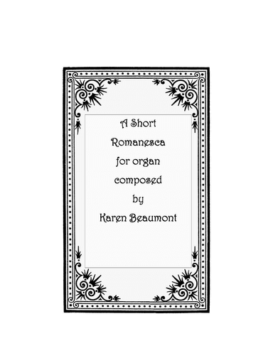 A Short Romanesca (manuals only)