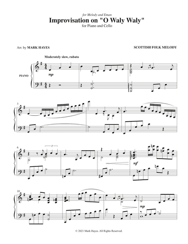 Improvisation on "O Waly Waly" (arr. Mark Hayes)