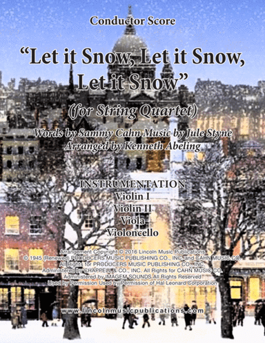 Let It Snow! Let It Snow! Let It Snow! (arr. Kenneth Abeling)