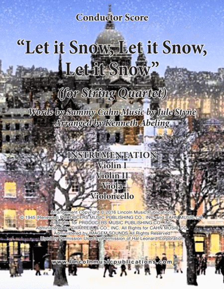 Let It Snow! Let It Snow! Let It Snow! (arr. Kenneth Abeling)