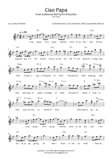 Ciao Papa (arr. Clarice Pereira)