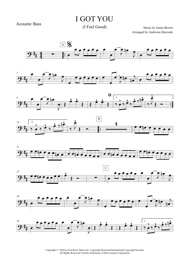 I Got You (i Feel Good) (arr. Anderson Quevedo)